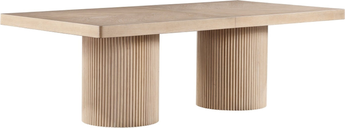 Belinda 96" - 144" Solid Wood And Oak Veneer Extendable Dining Table