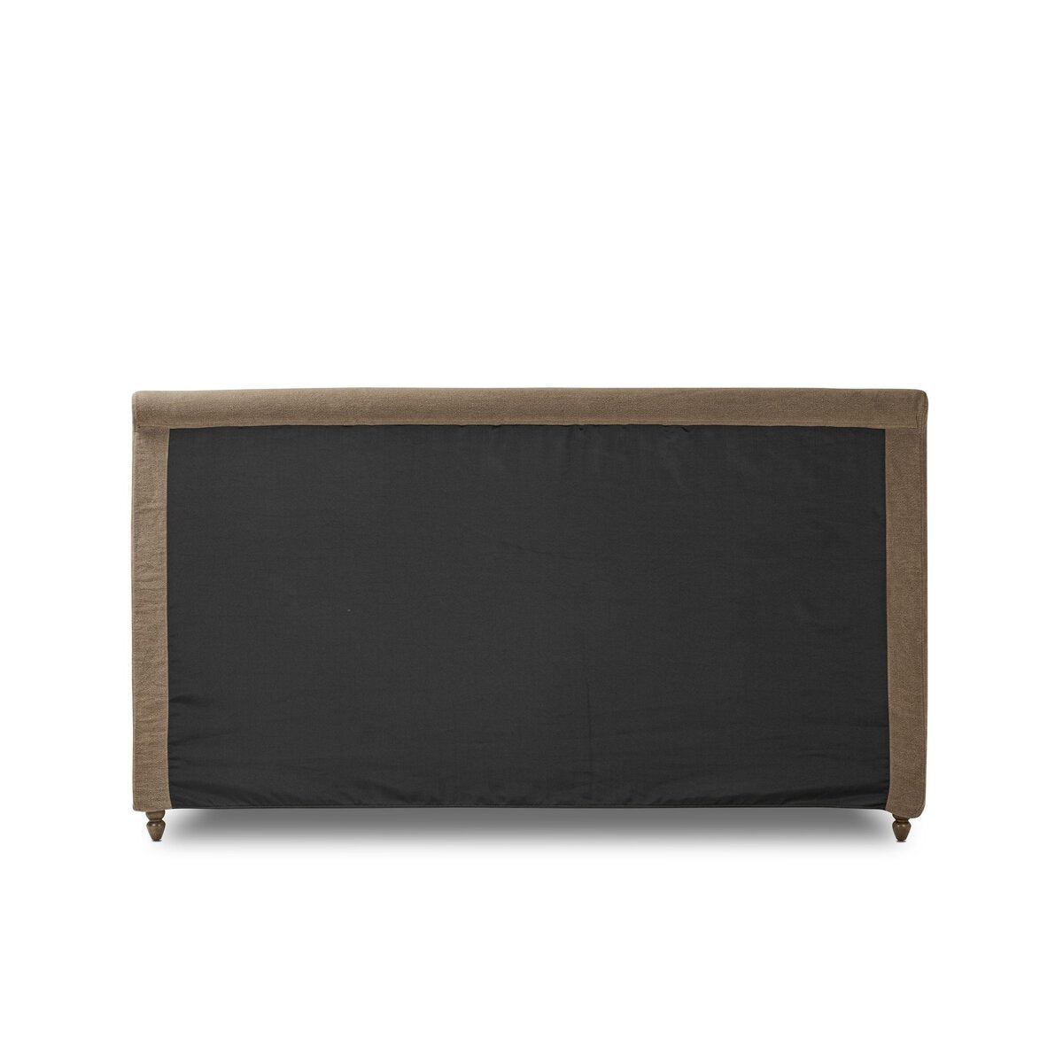 Black screen with wooden frame on a white background