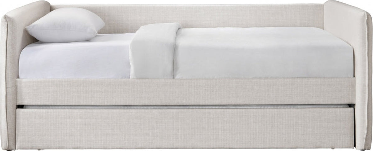 Colton Linen Textured Fabric Upholstered Twin Daybed