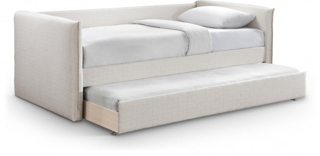 Colton Linen Textured Fabric Upholstered Twin Daybed