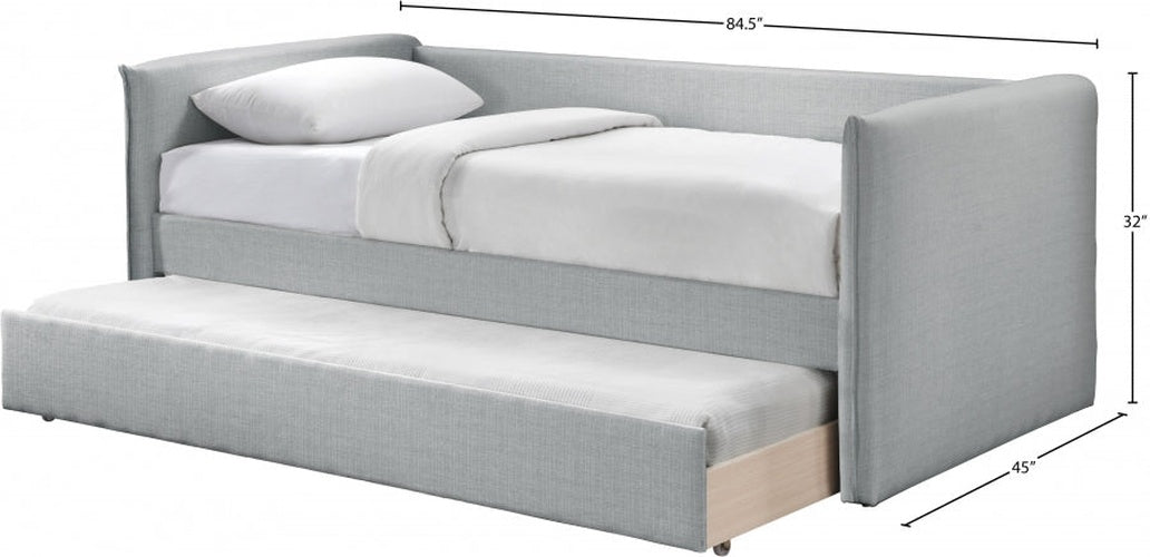 Colton Linen Textured Fabric Upholstered Twin Daybed