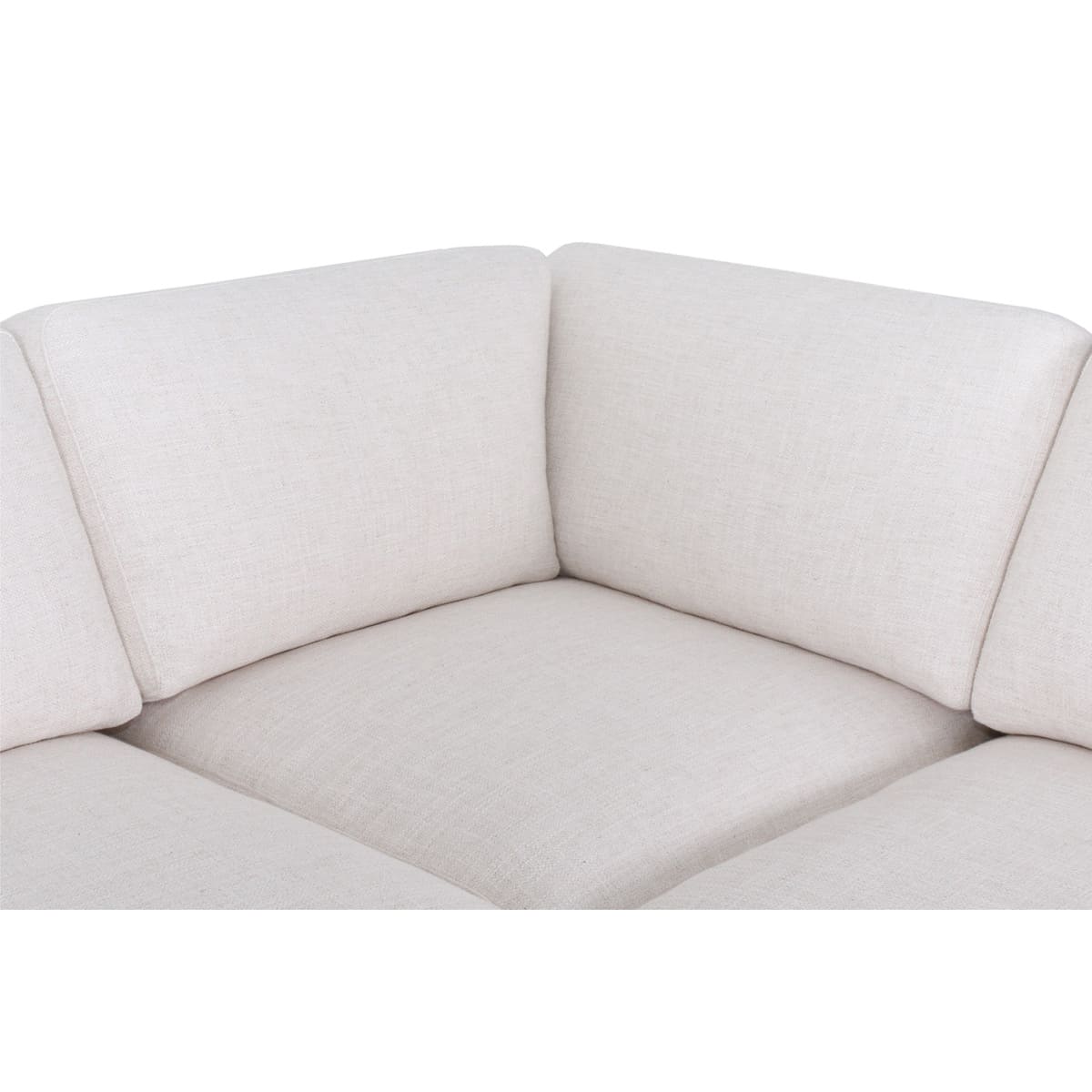 Light gray sectional sofa on a white background