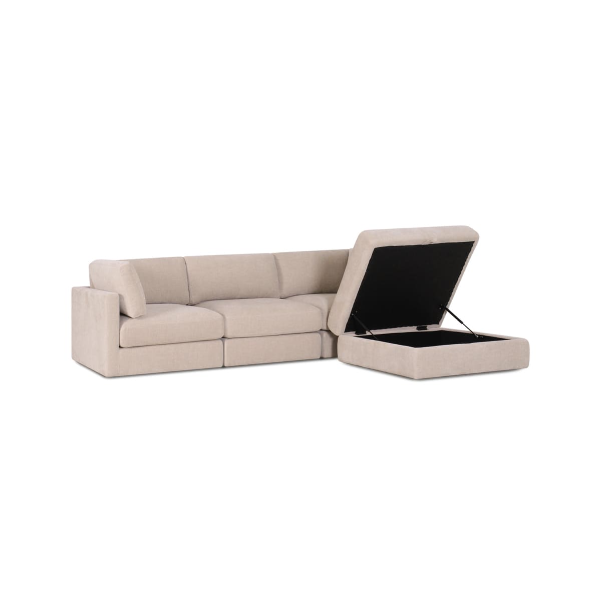 Haven 3-pc Modular Sofa W/Ottoman