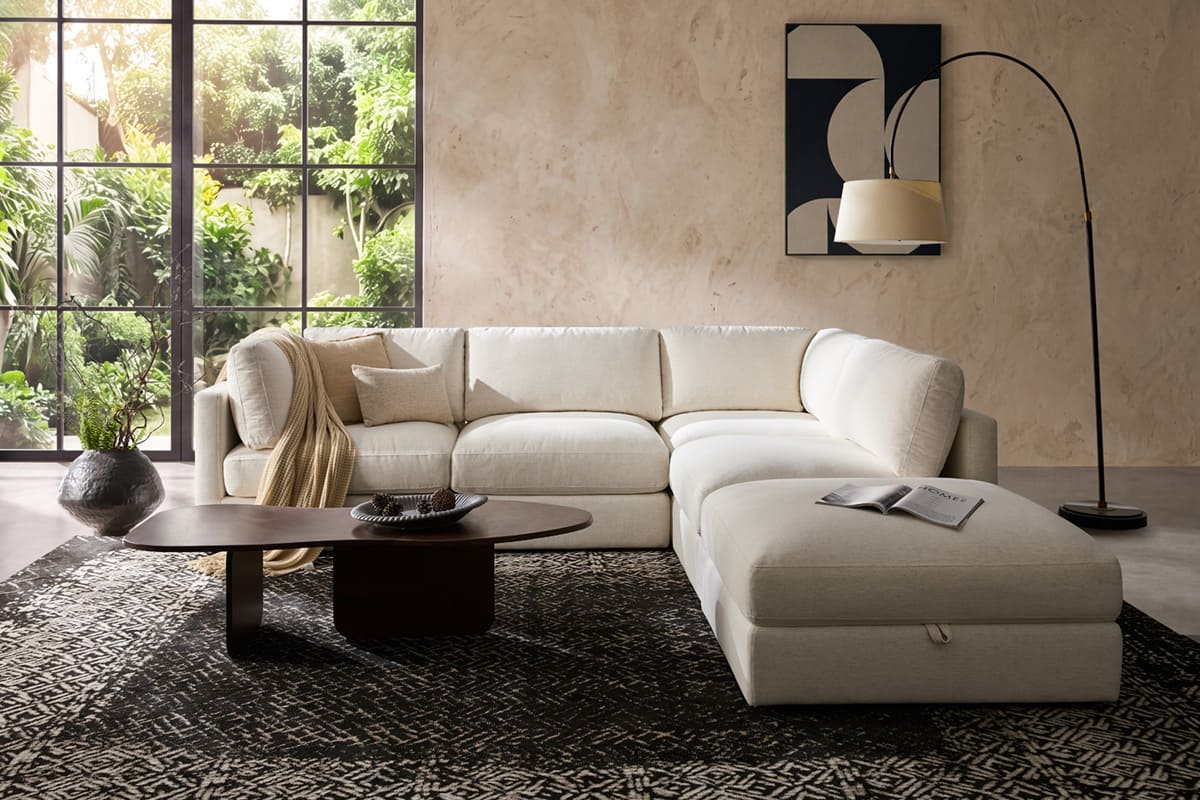 Haven 4-pc Modular Sofa W/Ottoman