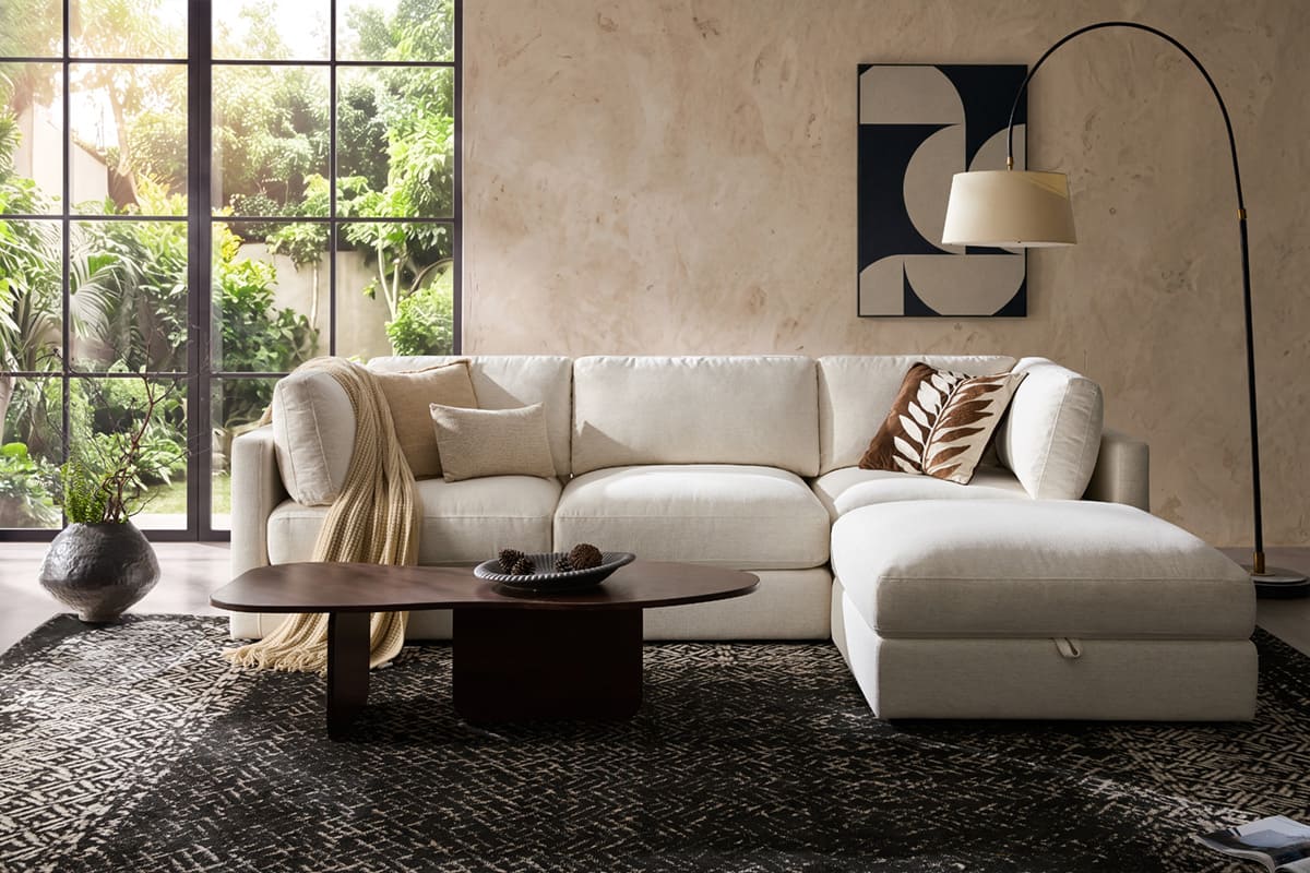 Haven 3-pc Modular Sofa W/Ottoman