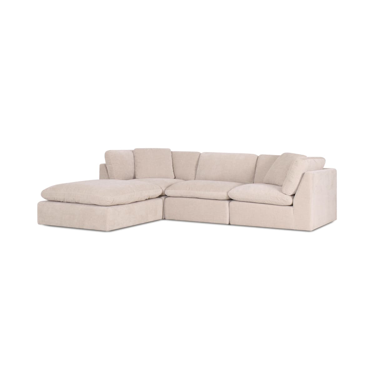 Hilton 3-pc Modular Sofa W/Ottoman