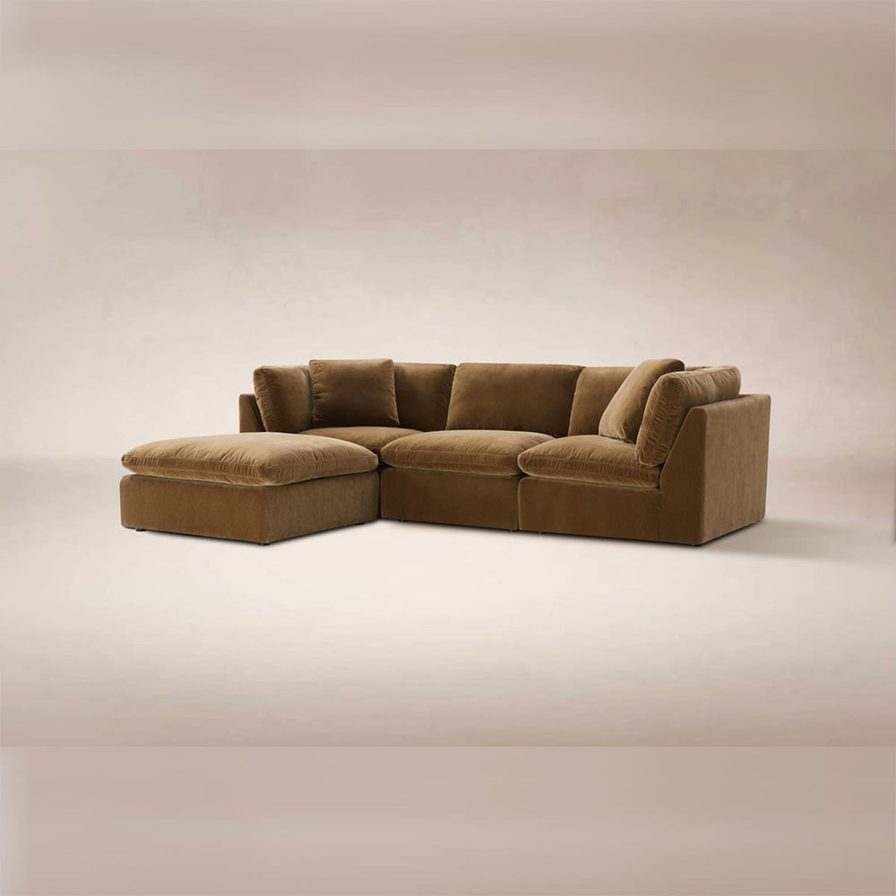 Hilton 3-pc Modular Sofa W/Ottoman