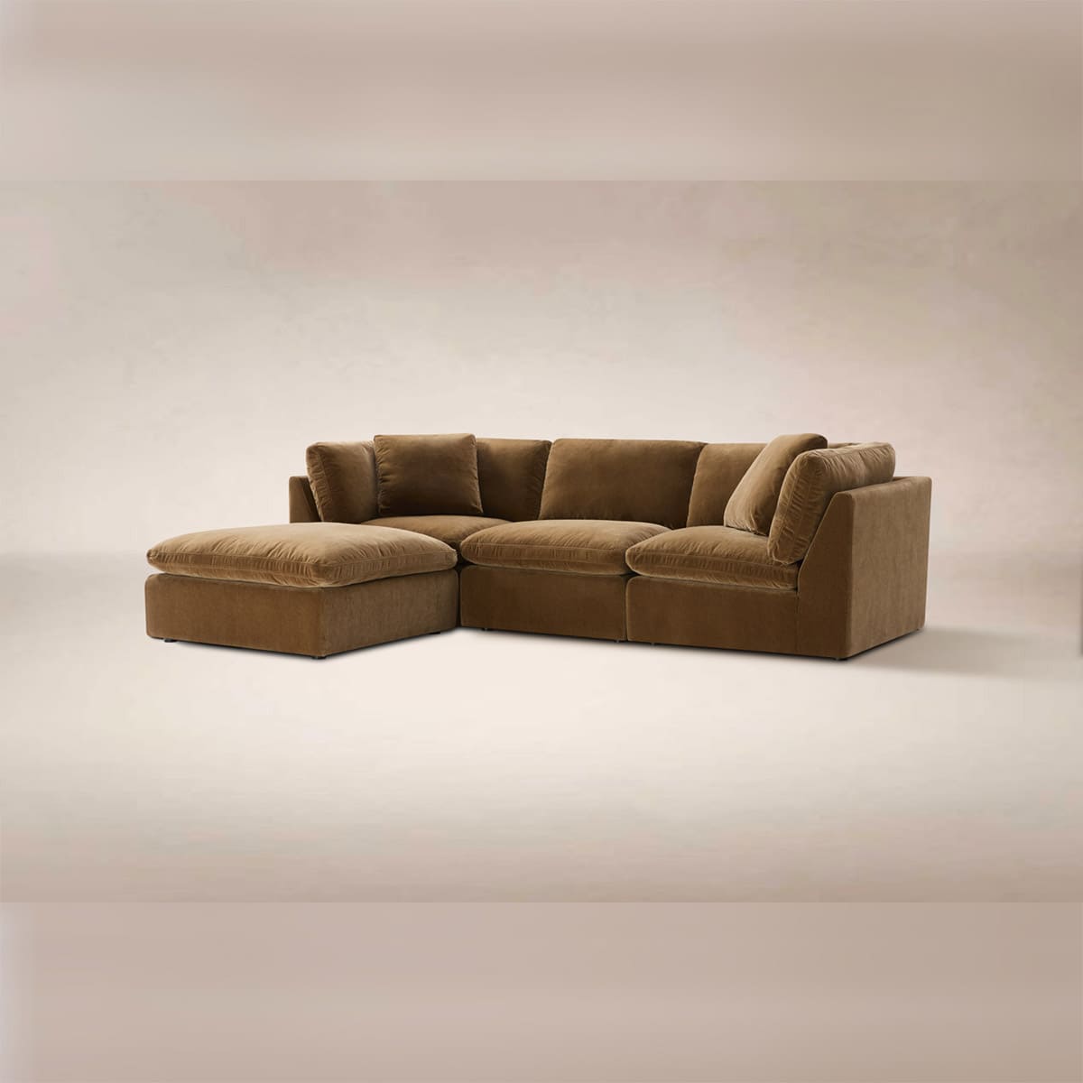Hilton 3-pc Modular Sofa W/Ottoman