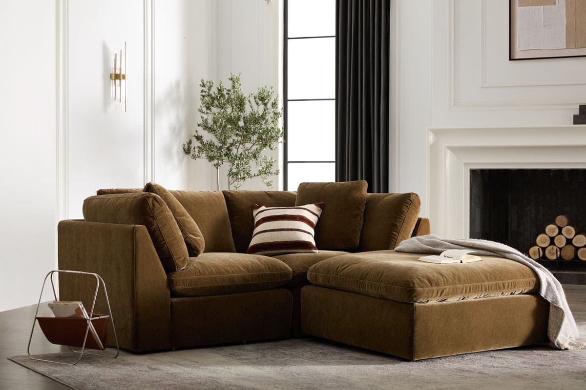 Hilton 2-pc Modular Sofa W/Ottoman