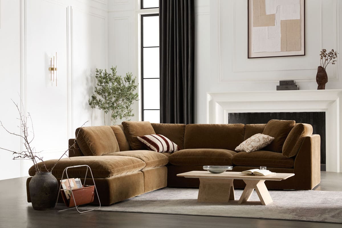 Hilton 4-pc Modular Sofa W/Ottoman