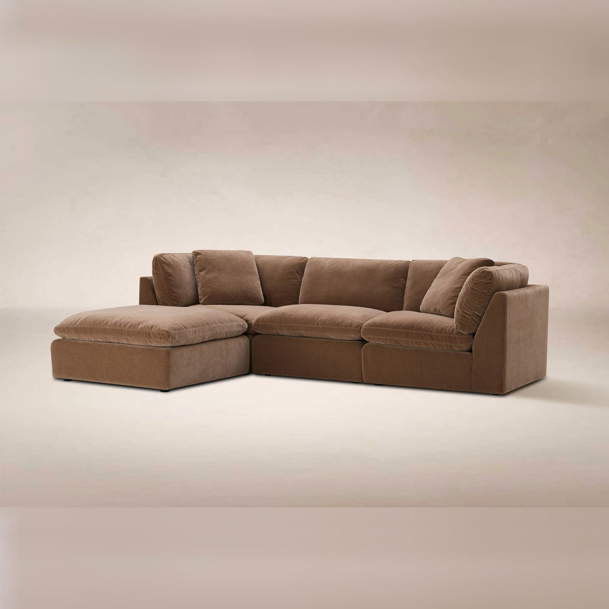 Hilton 3-pc Modular Sofa W/Ottoman