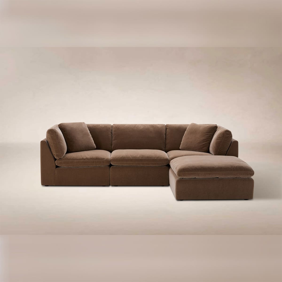 Hilton 3-pc Modular Sofa W/Ottoman