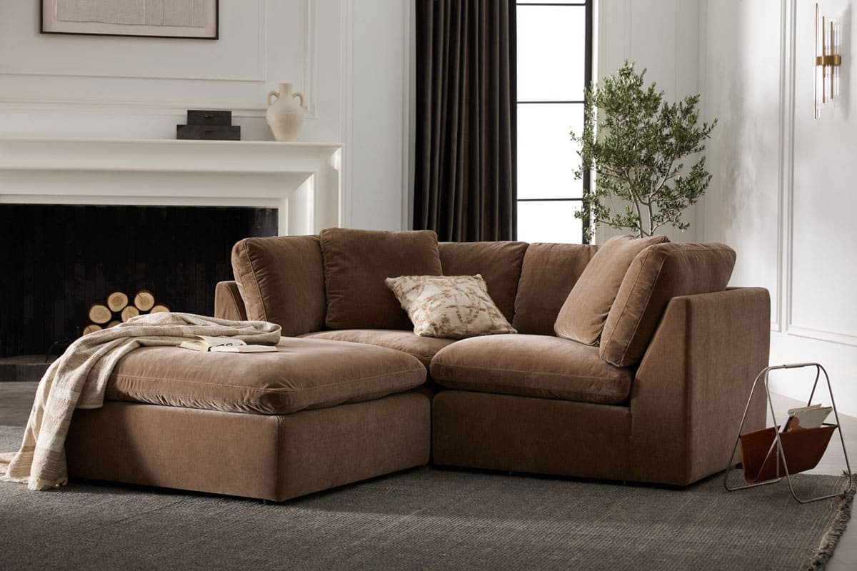 Hilton 2-pc Modular Sofa W/Ottoman