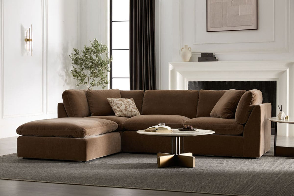 Hilton 3-pc Modular Sofa W/Ottoman
