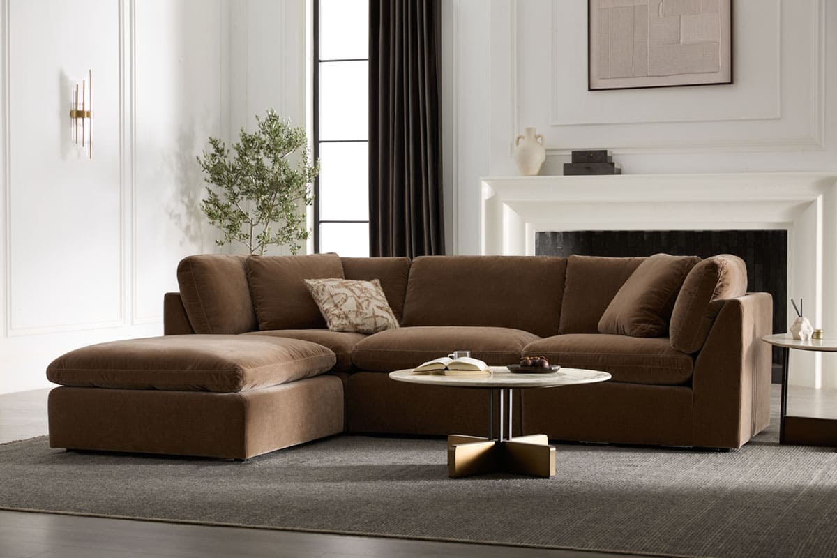Hilton 3-pc Modular Sofa W/Ottoman