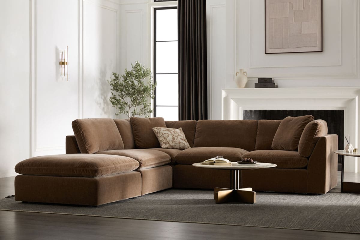 Hilton 4-pc Modular Sofa W/Ottoman