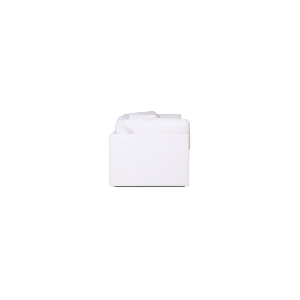 White folded towel on a white background