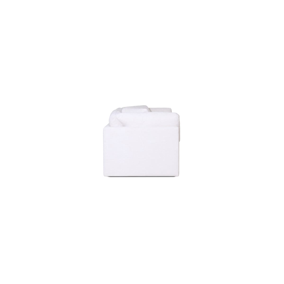 White folded towel on a white background