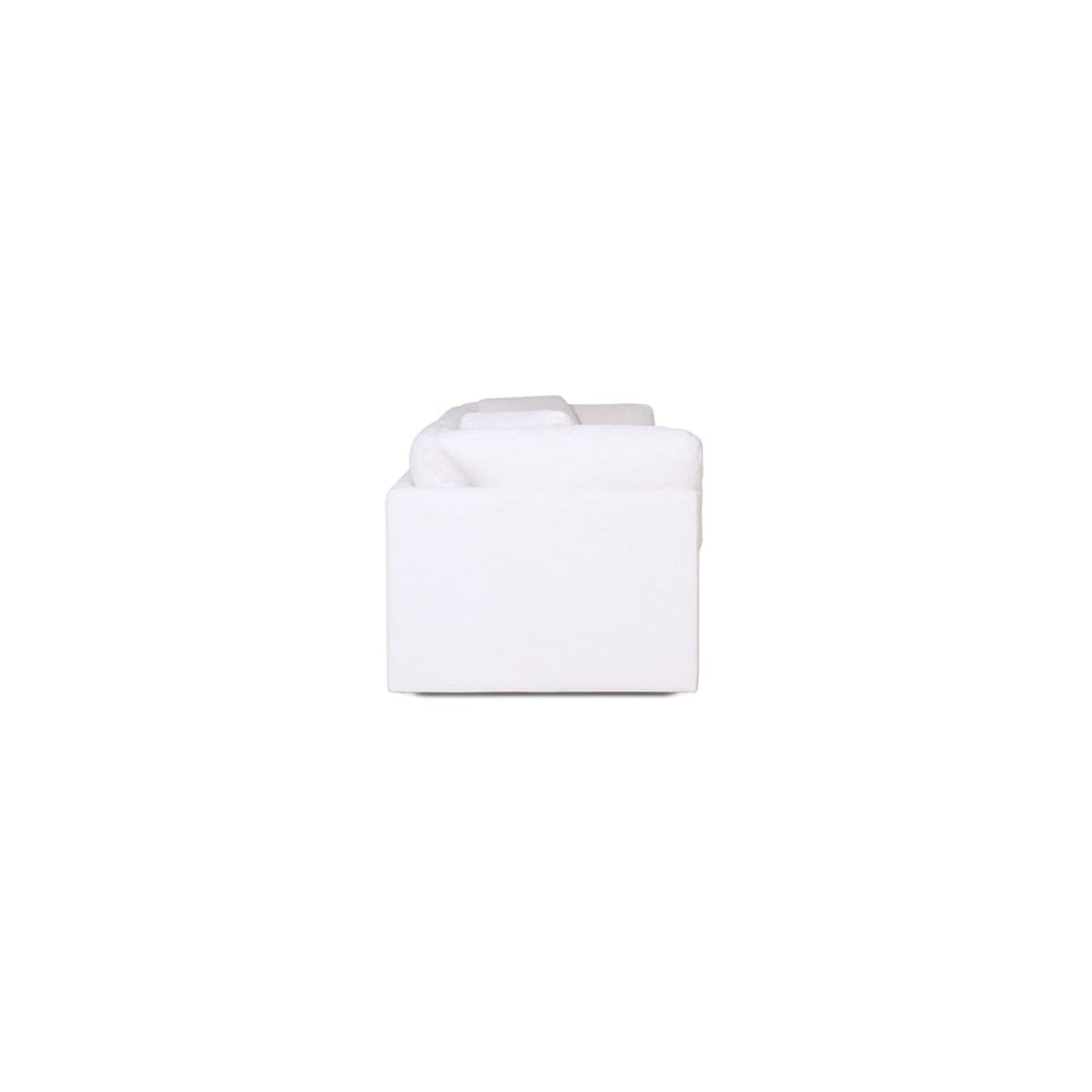 White rectangular object on a white background