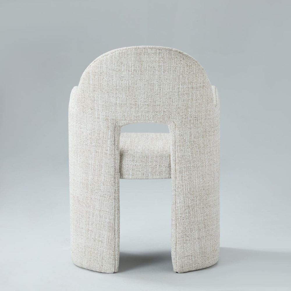 Kove Tweed Upholstered Dining Armchair
