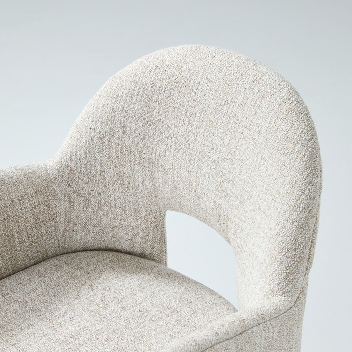Kove Tweed Upholstered Dining Armchair