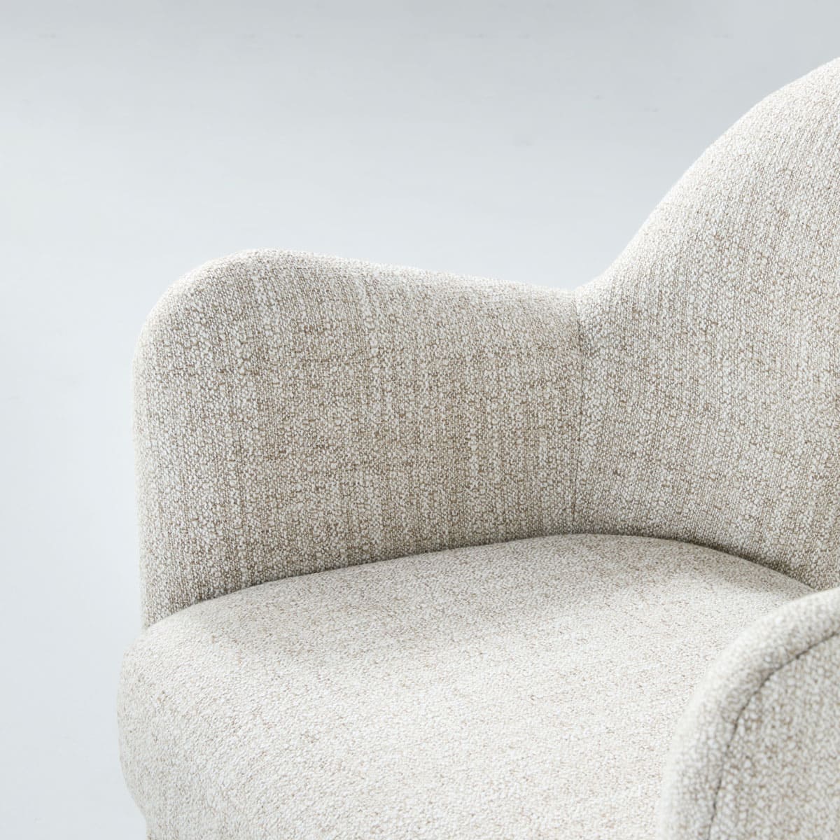 Kove Tweed Upholstered Dining Armchair