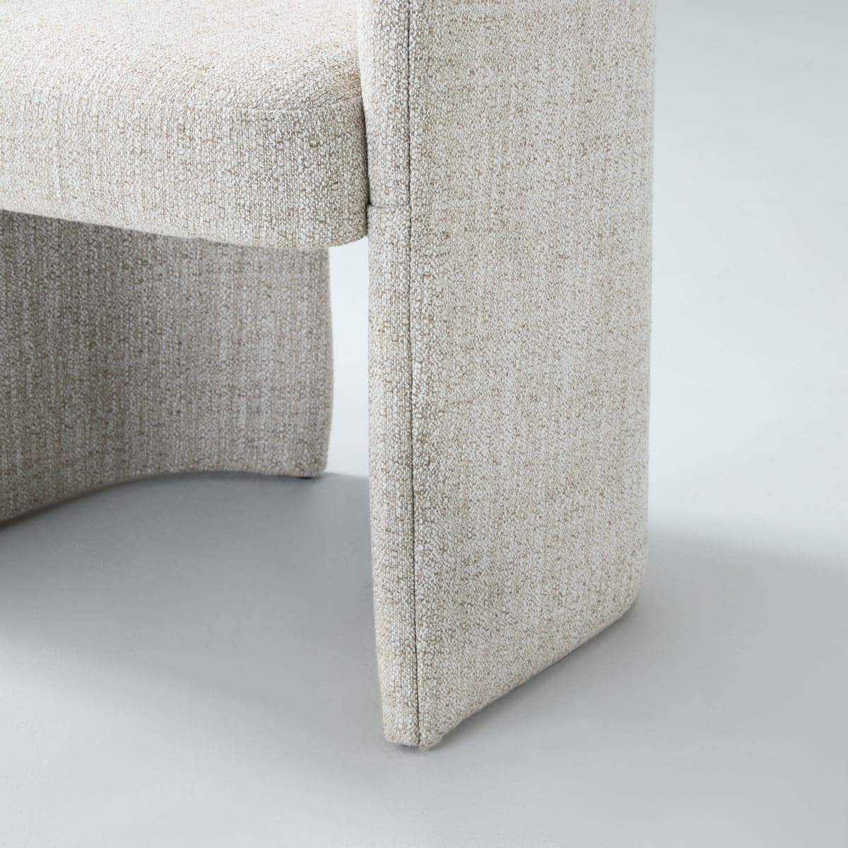 Kove Tweed Upholstered Dining Armchair