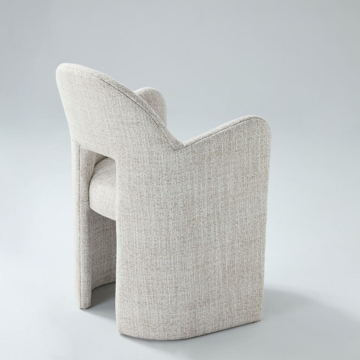 Kove Tweed Upholstered Dining Armchair