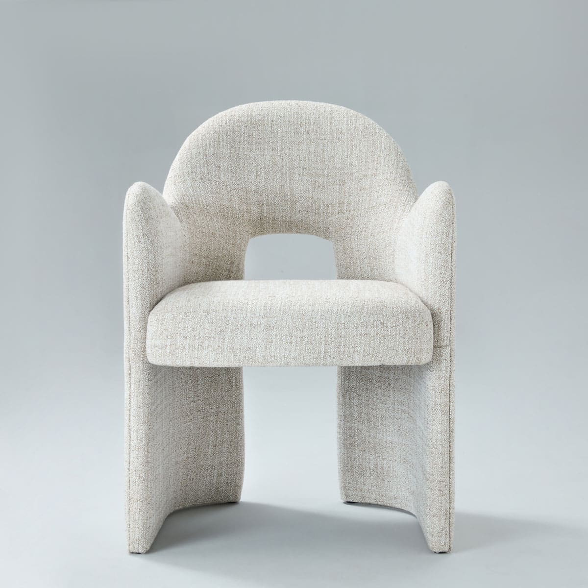 Kove Tweed Upholstered Dining Armchair