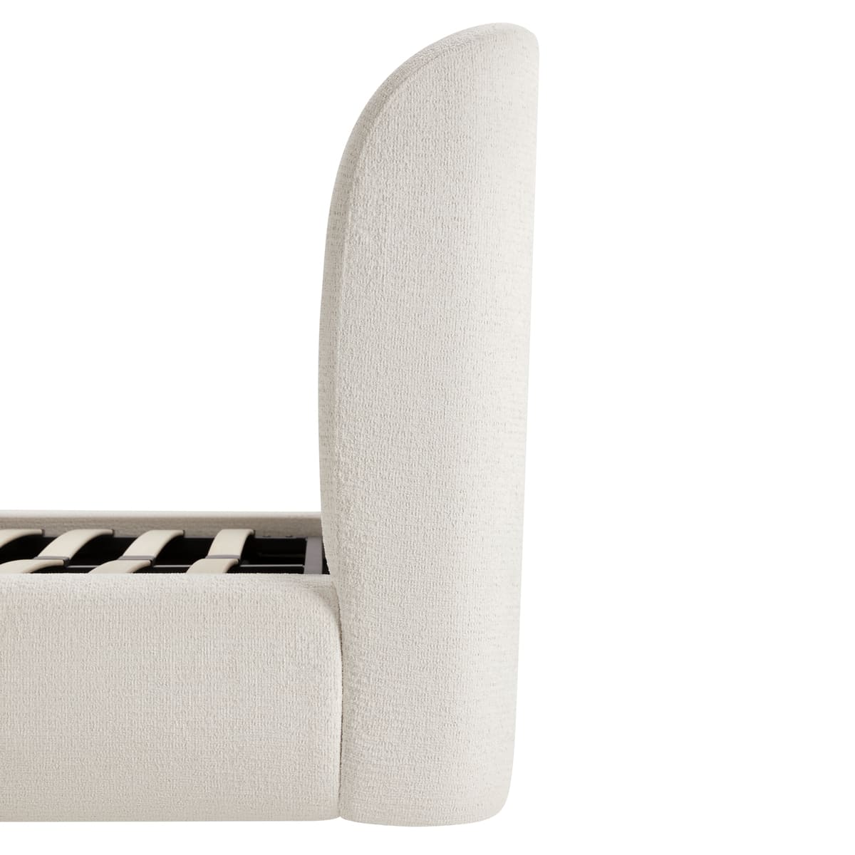 Lula Bed storage mechanism - discreet built-in bedroom storage solution