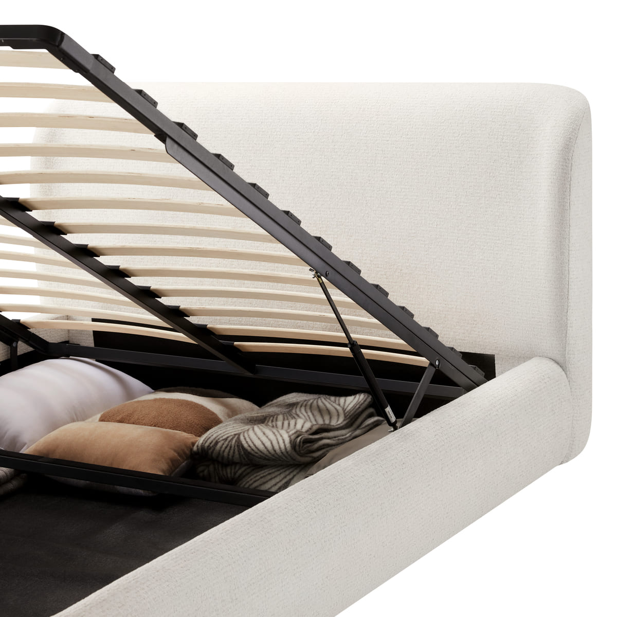 Olive green Lula Storage Bed - stylish contemporary bedroom furniture