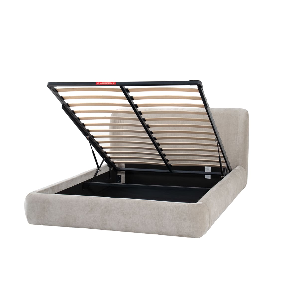 Curved headboard design - Lula Storage Bed elegant minimalist silhouette