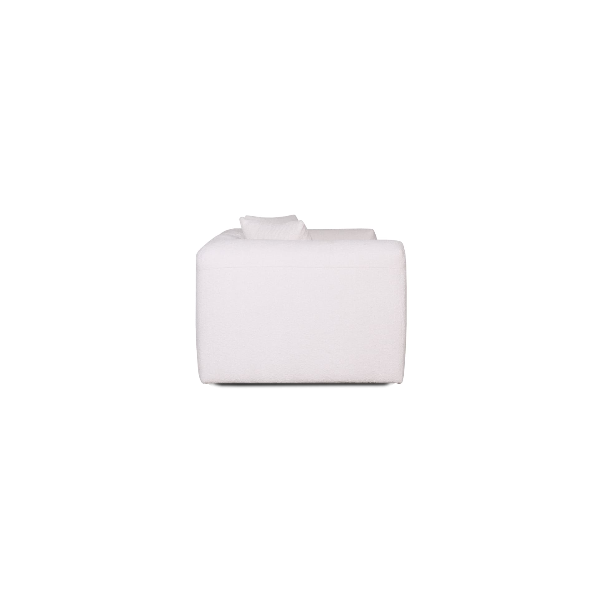 White rectangular object on a white background