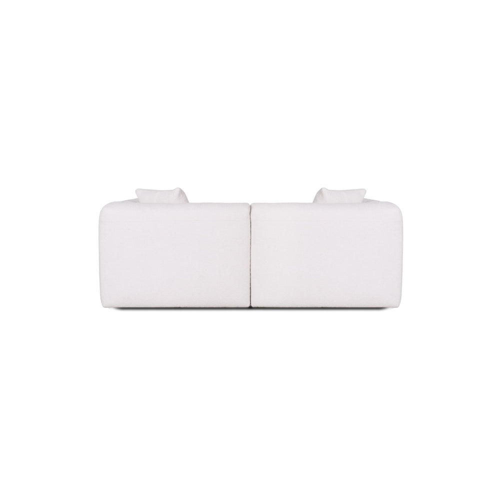 White sofa on a white background