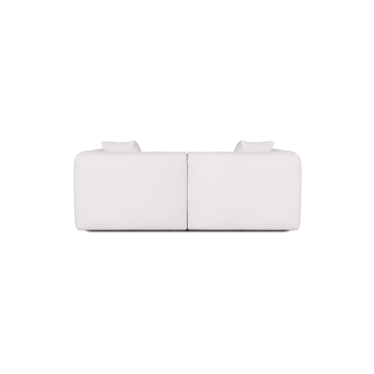 White sofa on a white background