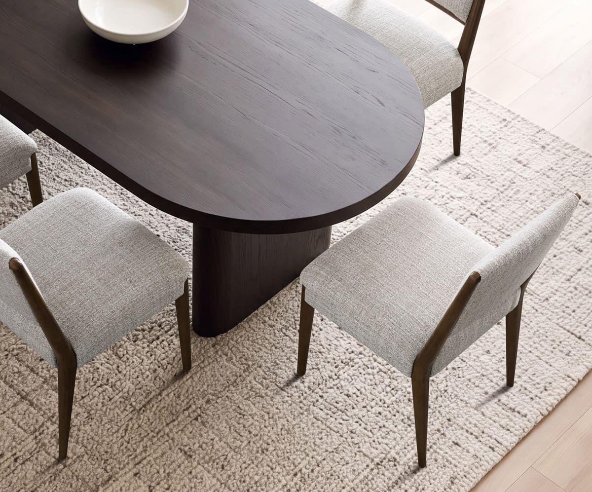 Oren Upholstered Dining Chair with Solid Oak Frame