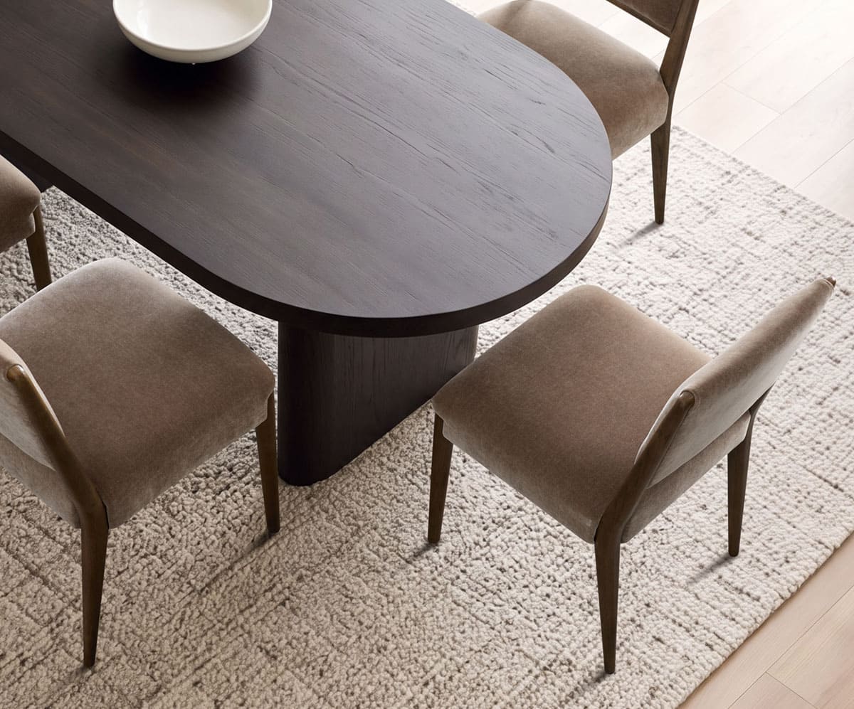 Oren Upholstered Dining Chair with Solid Oak Frame