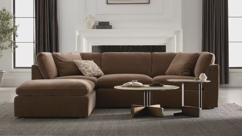 Hilton 3-pc Modular Sofa W/Ottoman