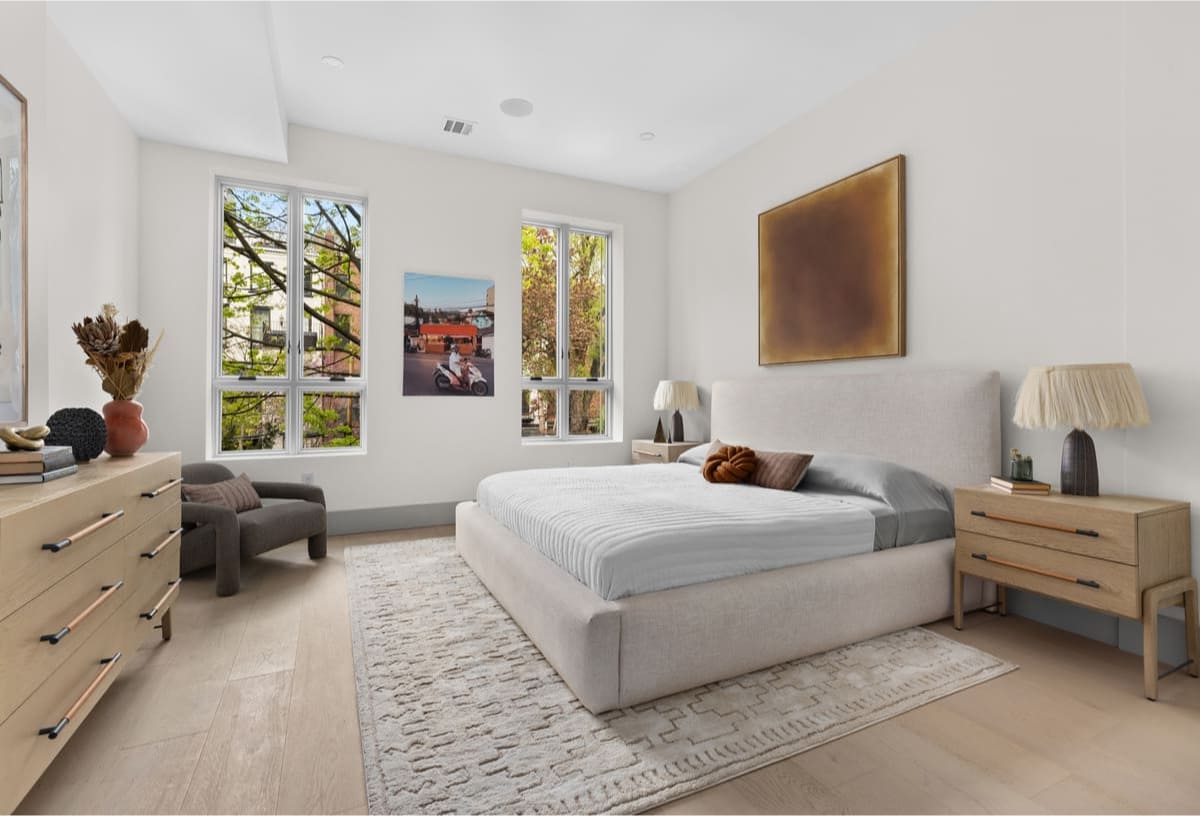 Quinky Bed – Linen Padded Headboard Bed