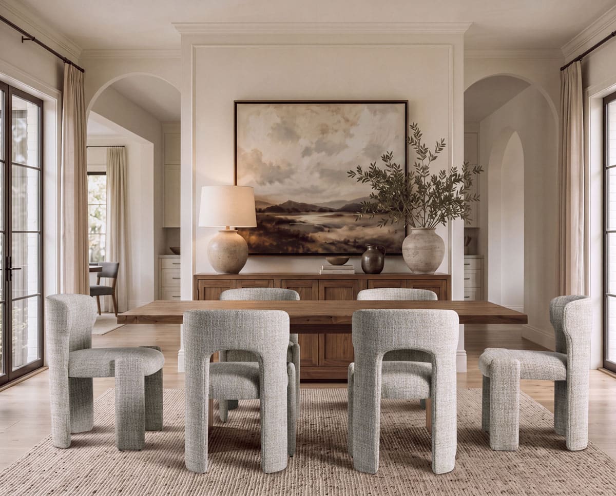 Remi Sculptural Upholstered Dining Chair
