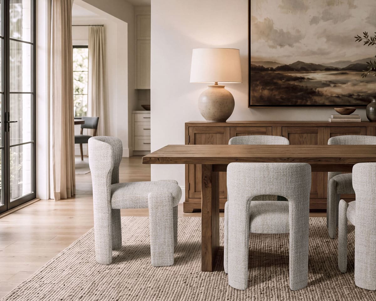 Remi Sculptural Upholstered Dining Chair