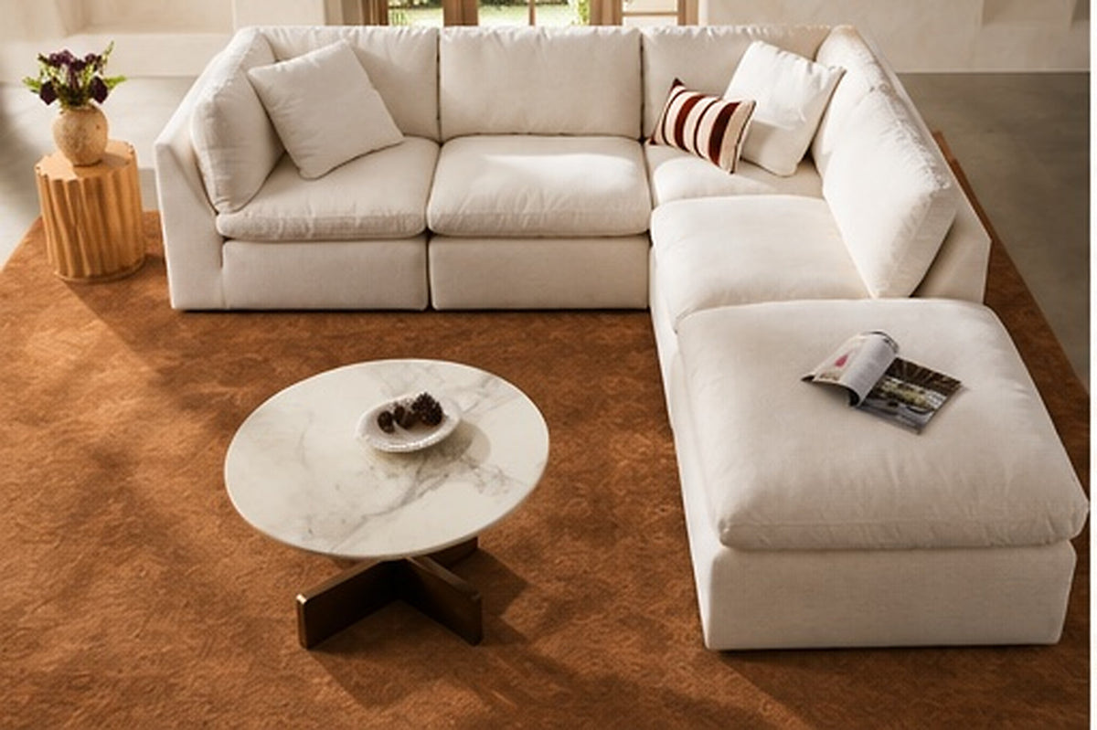Hilton 4-pc Modular Sofa W/Ottoman