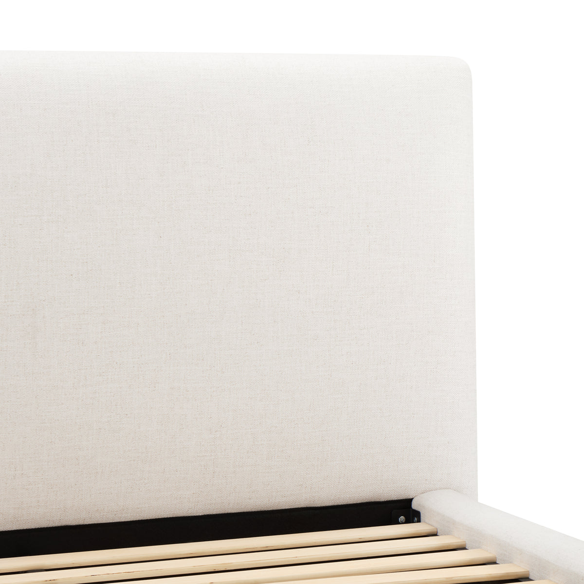 Quinky Bed – Linen Padded Headboard Bed