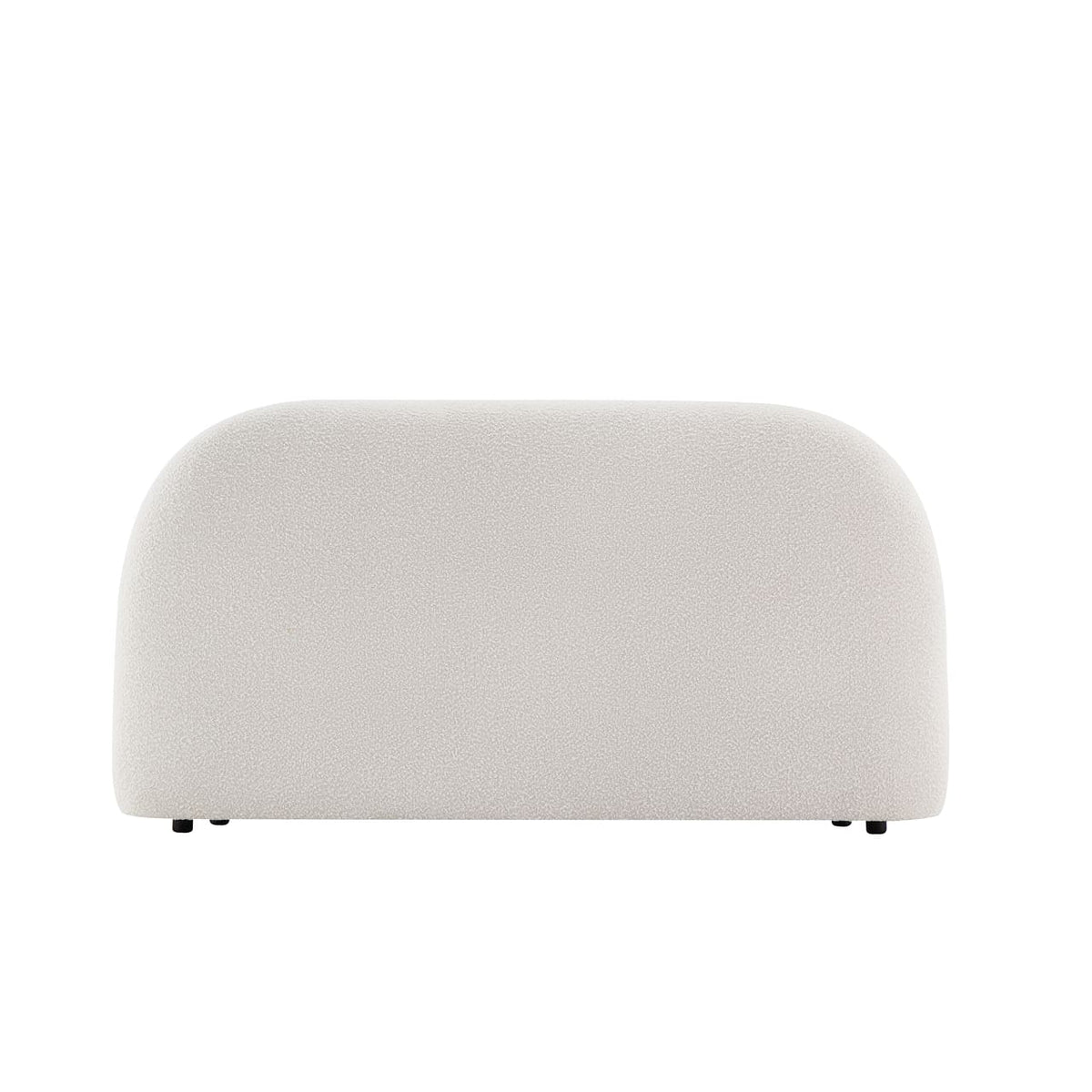 White ottoman on a white background
