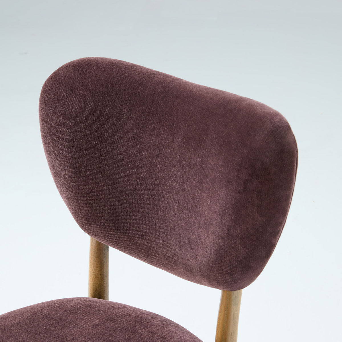 Vane Chenille Upholstered Dining Chair with Solid Oak Frame