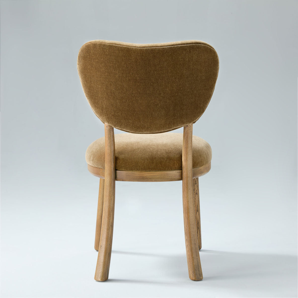 Vane Chenille Upholstered Dining Chair with Solid Oak Frame