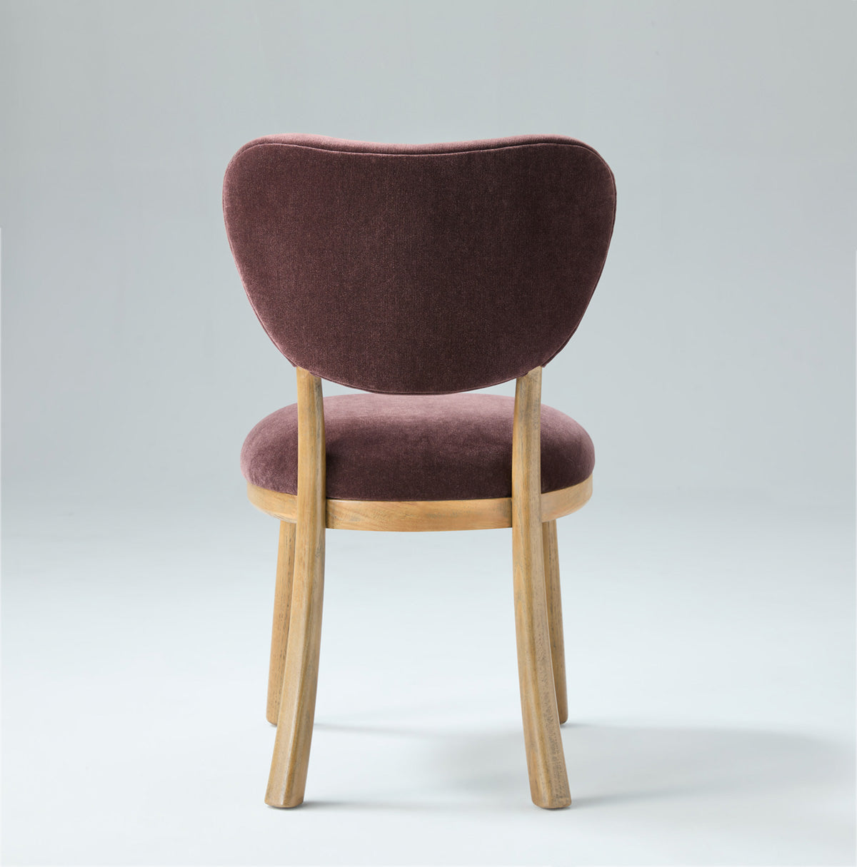 Vane Chenille Upholstered Dining Chair with Solid Oak Frame