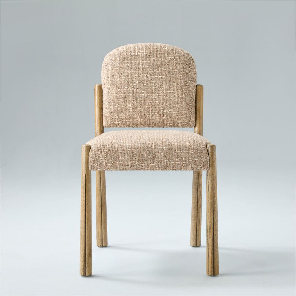 Zane Upholstered Dining Chair with Solid Oak Frame