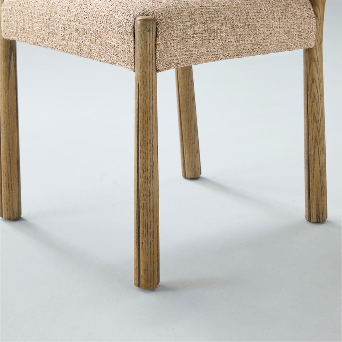Zane Upholstered Dining Chair with Solid Oak Frame