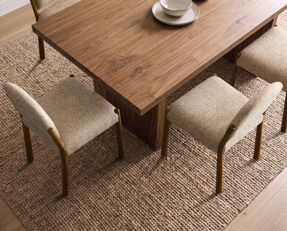 Zane Upholstered Dining Chair with Solid Oak Frame